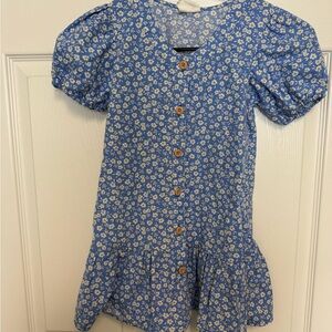 Cotton-On Kids Blue Floral Kids Dress Size 6